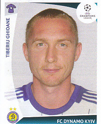 Tiberiu Ghioane Dynamo Kyiv samolepka UEFA Champions League 2009/10 #386